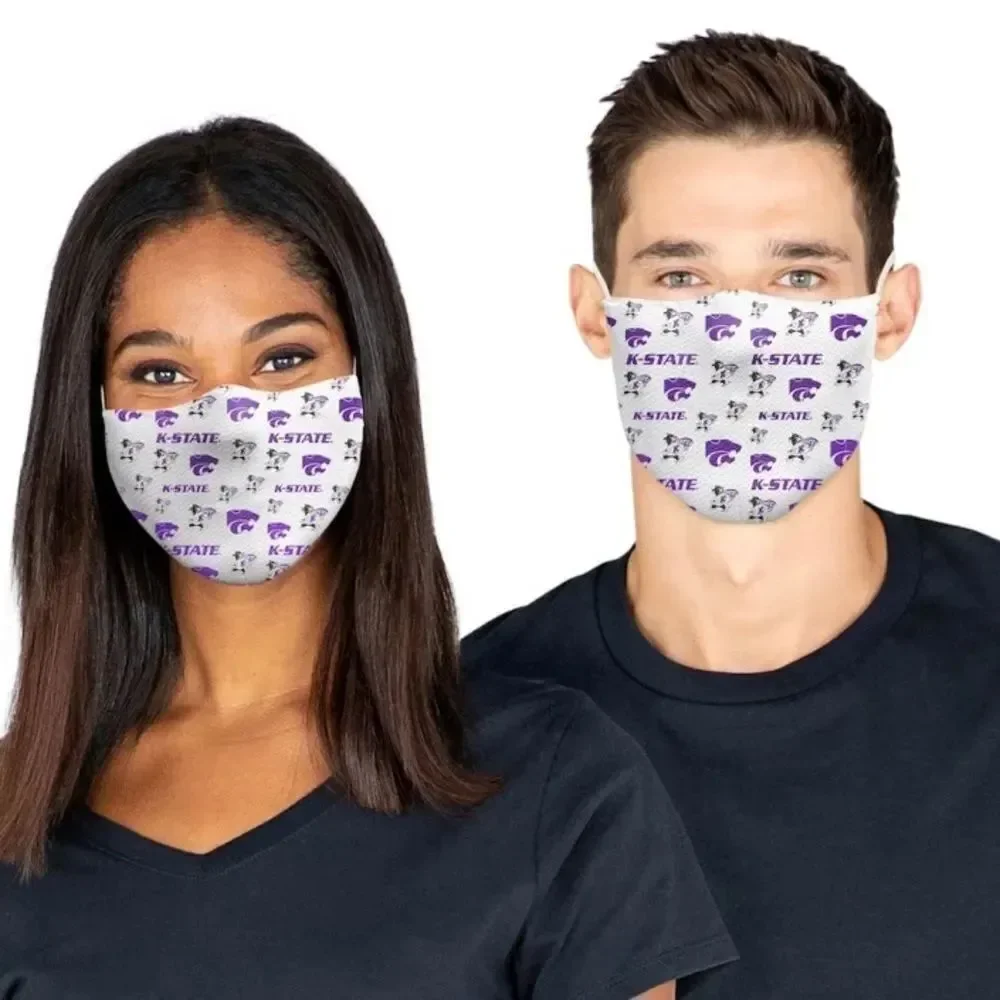 New in Package KANSAS STATE WILDCATS Face Covering Face Mask Masks Set of 3